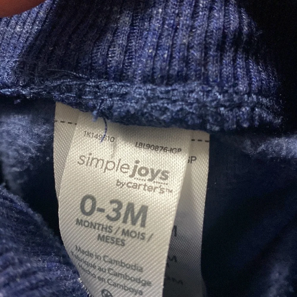 Simple Joys by Carter’s, Baby Boys Bundle. 4 fleece pull on pants. Size 0…